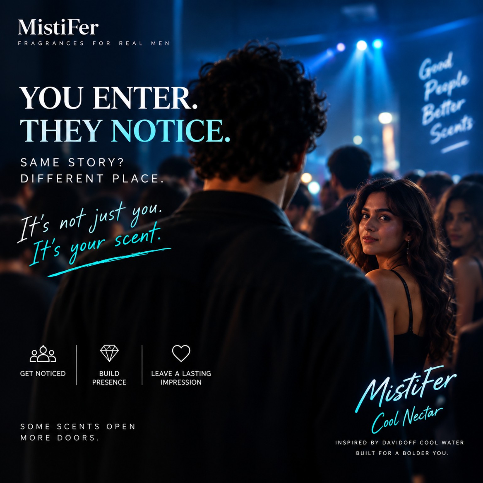 MistiFer campaign — You enter. They notice.